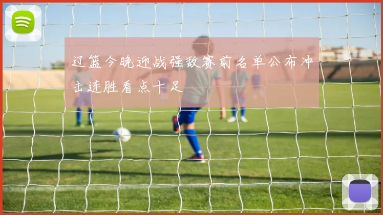 辽篮今晚迎战强敌赛前名单公布冲击连胜看点十足